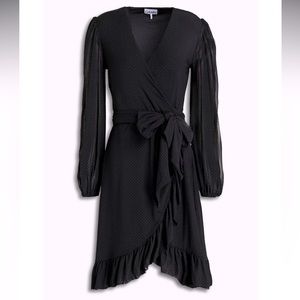 🌟New🌟Ganni Black Wrap Dress